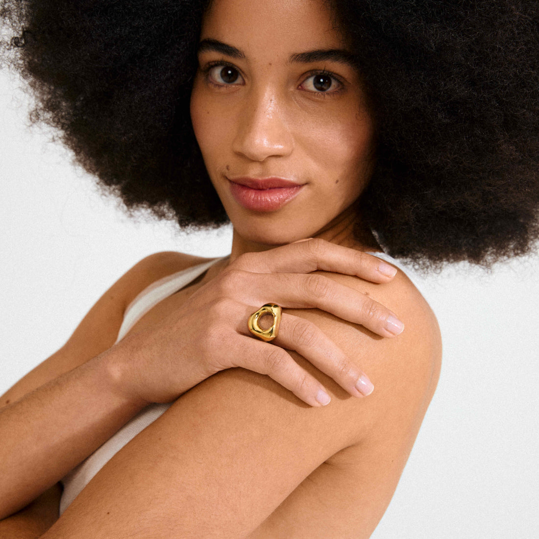 FREE bague ajourée recyclée