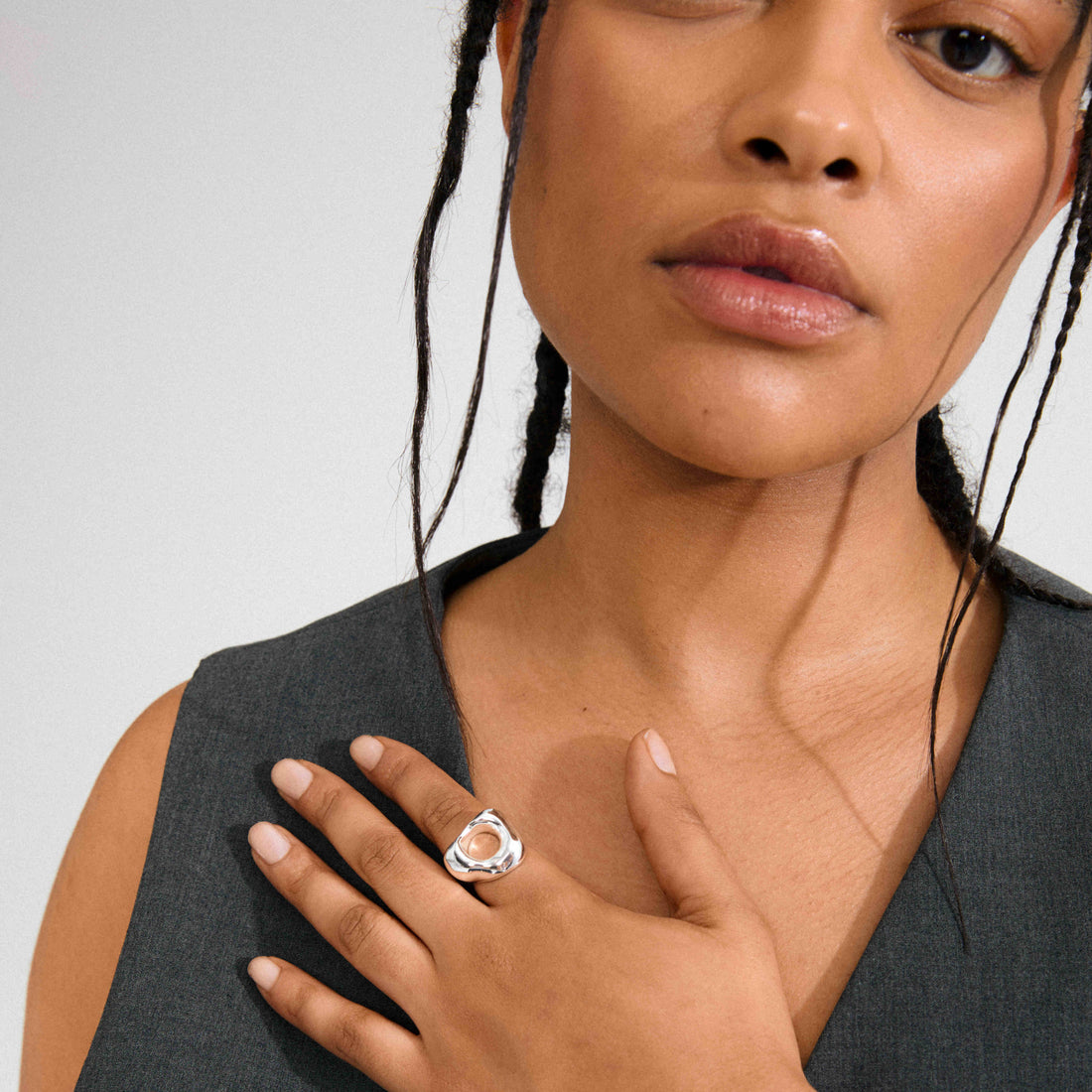 FREE bague ajourée recyclée