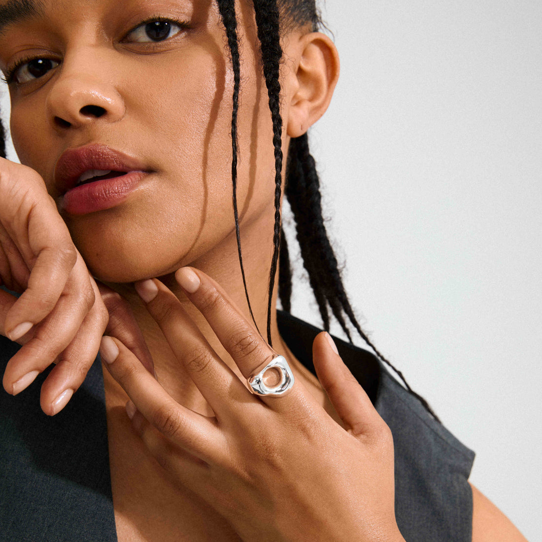 FREE bague ajourée recyclée