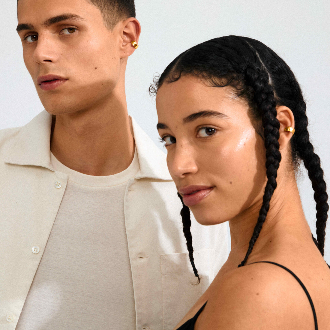 INSTANT bague d'oreille martelée recyclée