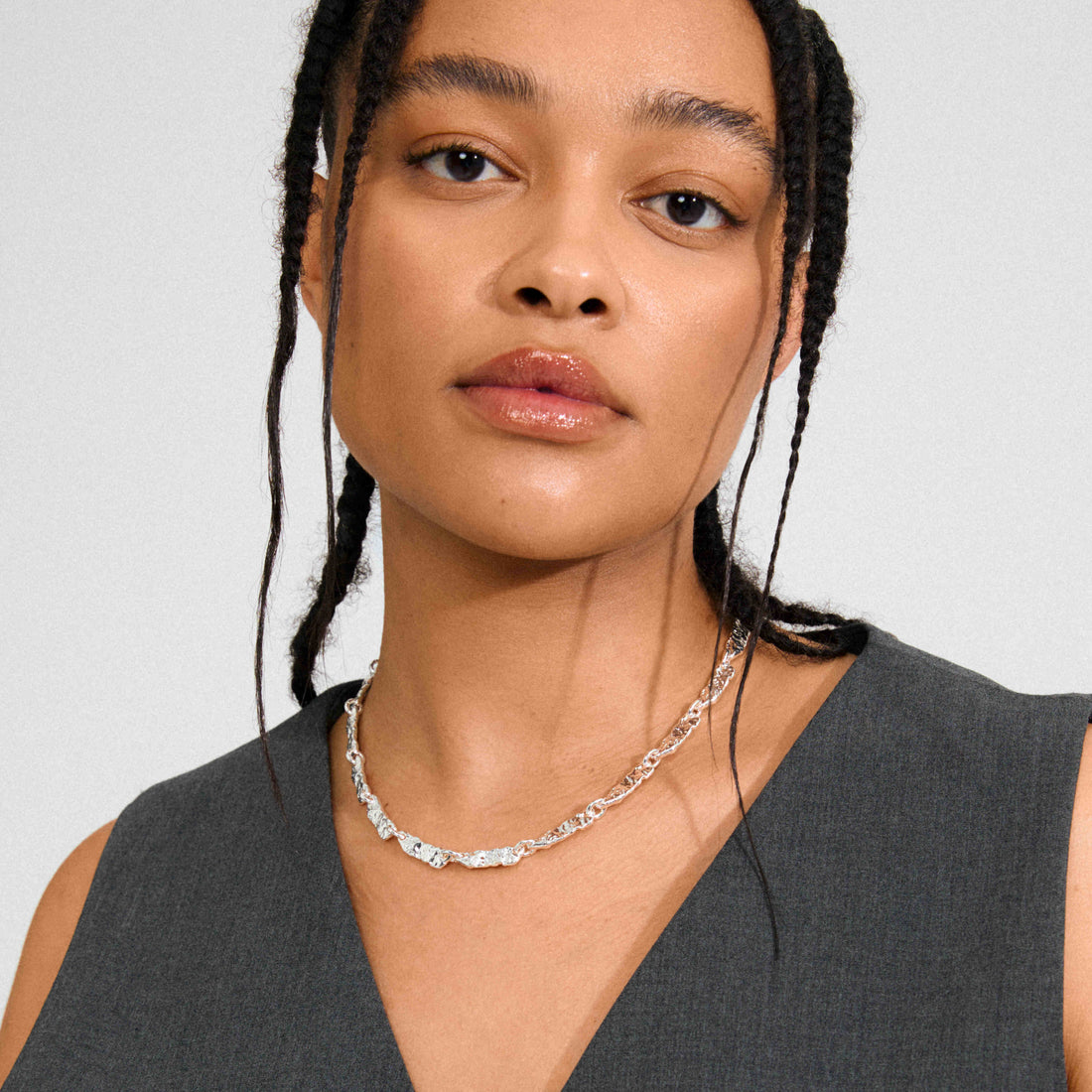 INSTANT collier texturé recyclé
