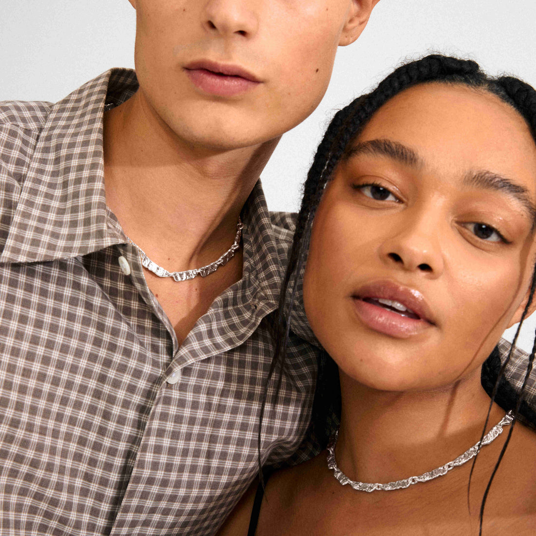 INSTANT collier texturé recyclé