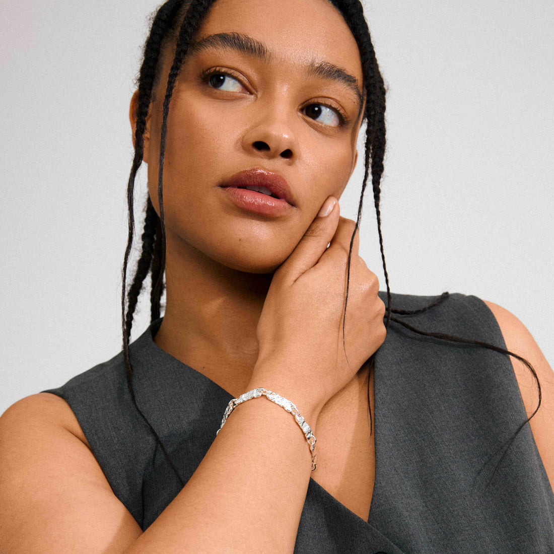 INSTANT recycled textured bracelet