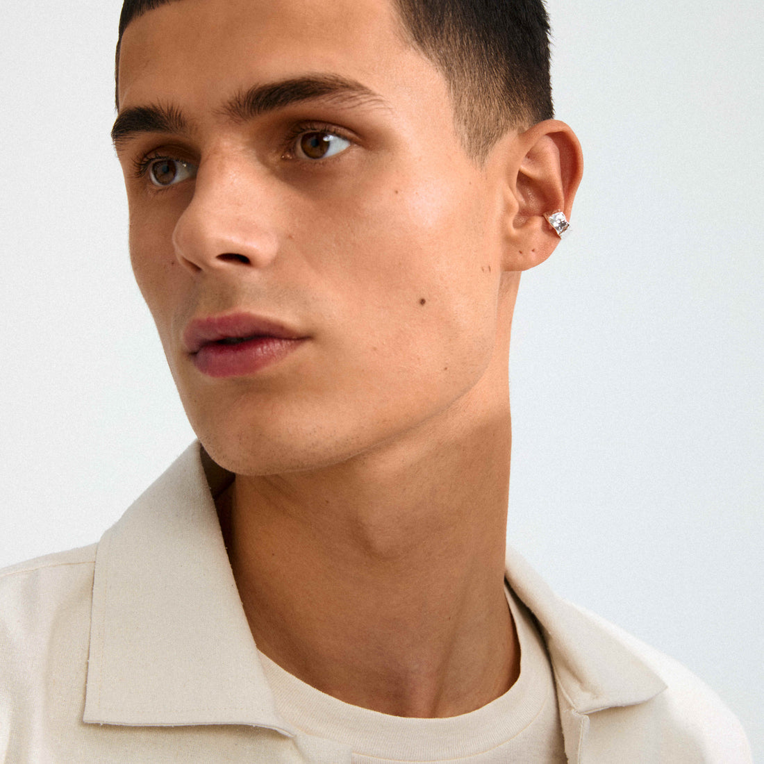 INSTANT bague d'oreille martelée recyclée