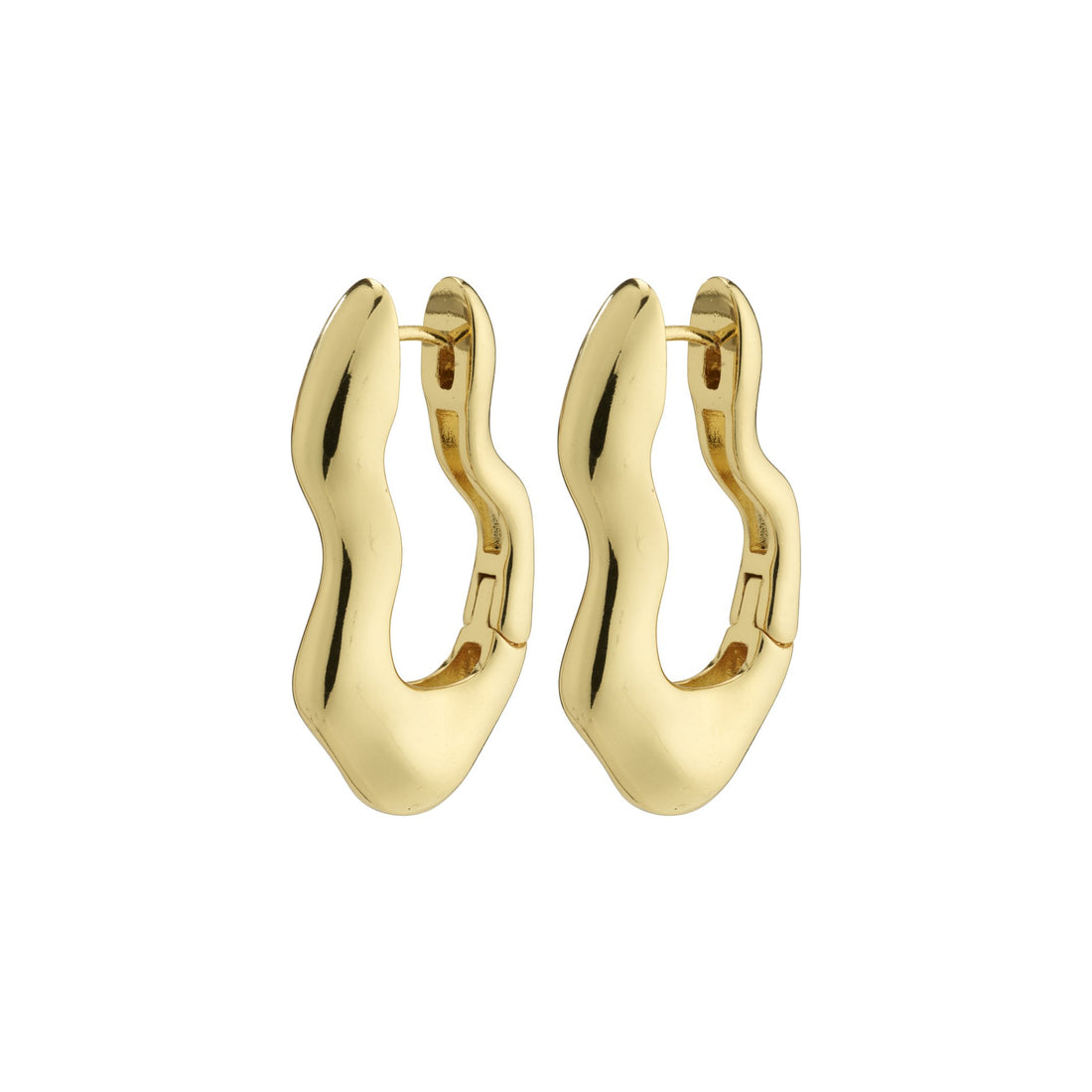 WAVE Boucles d'oreilles ondulées recyclées