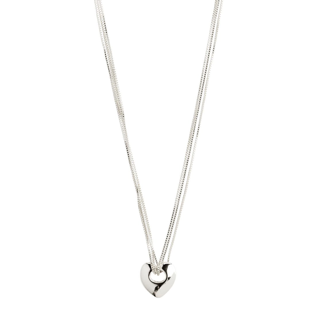 WAVE Recycled Heart Necklace