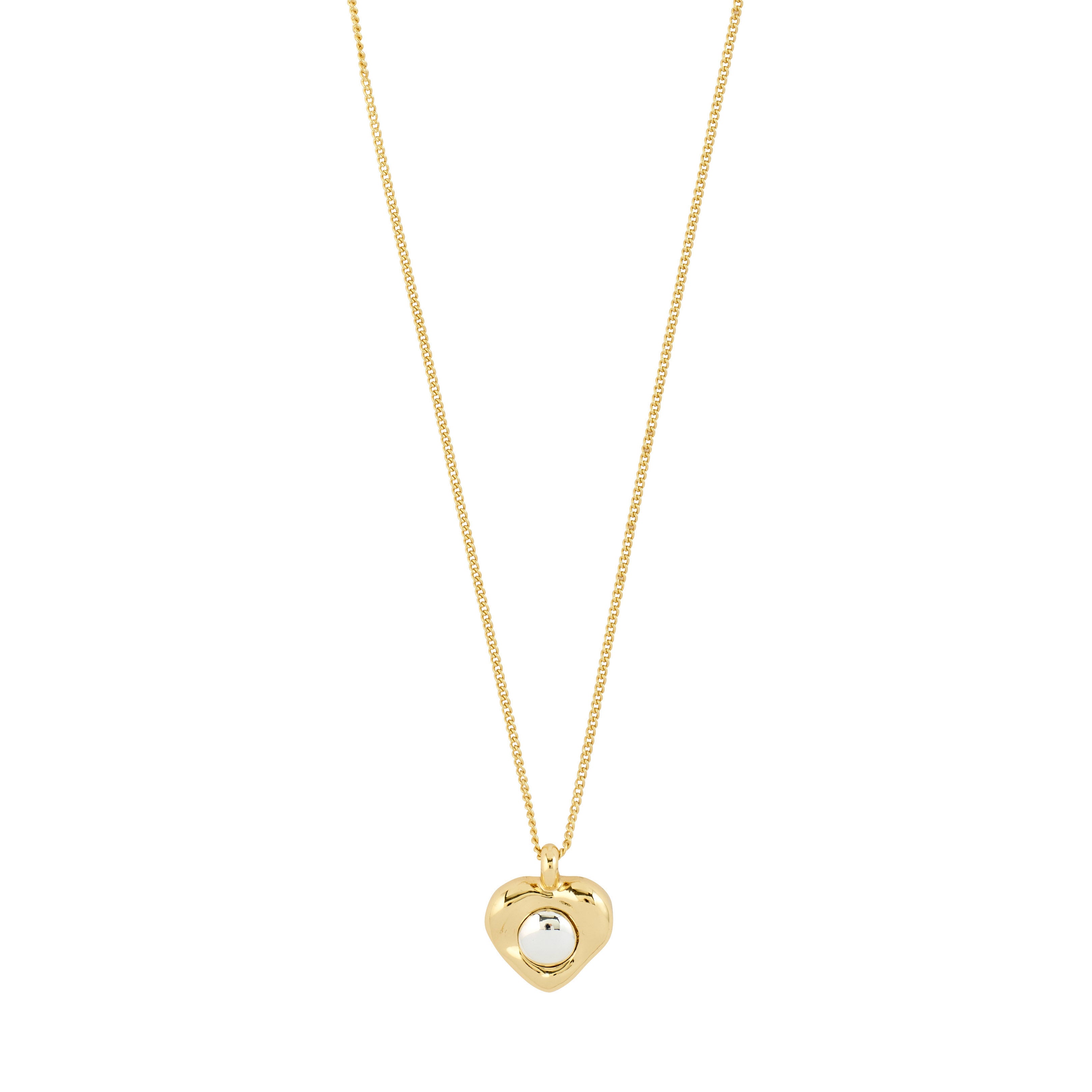 PILGRIM NOVA heart necklace