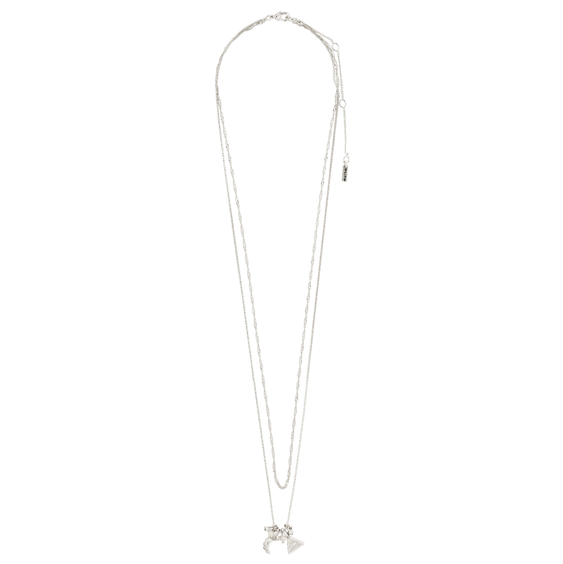 BETWEEN recycled tiny pendants necklace 2-in-1