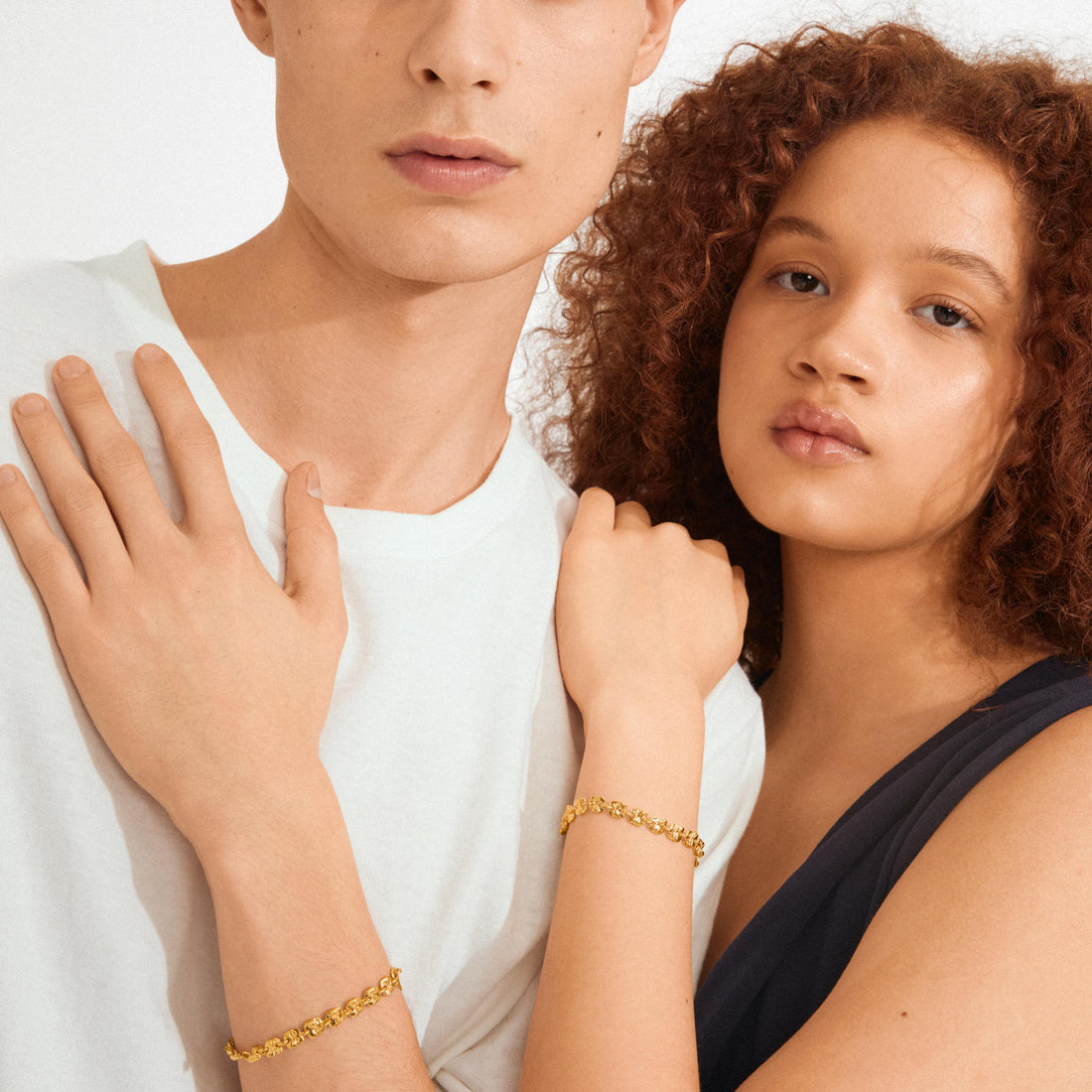 SENSE recycled square coins bracelet