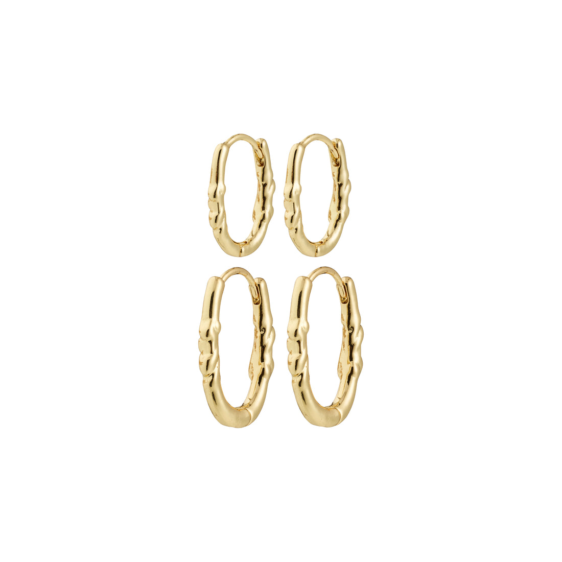 PILGRIM SENSE hoop earrings, 2-in-1 set