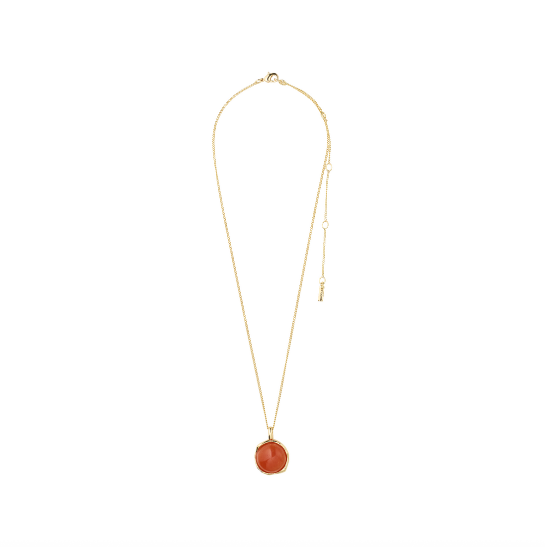 SENSE recycled red agate stone pendant necklace