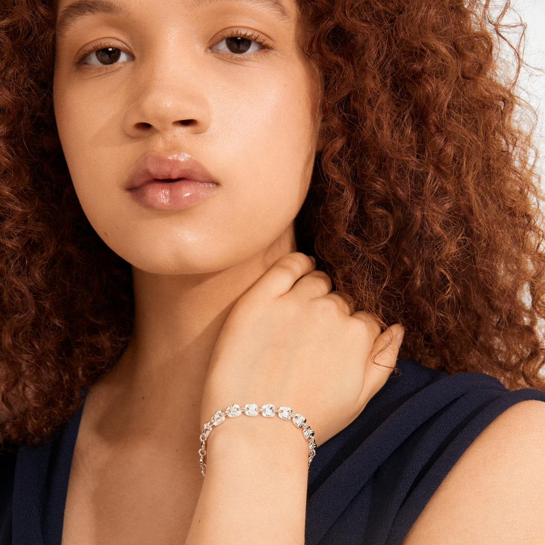 SENSE recycled square coins bracelet