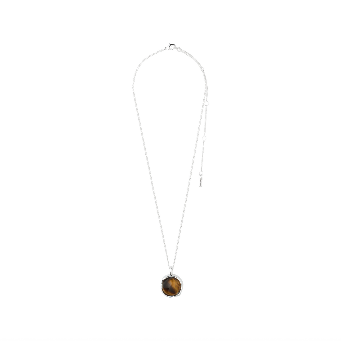 SENSE recycled tiger eye stone pendant necklace