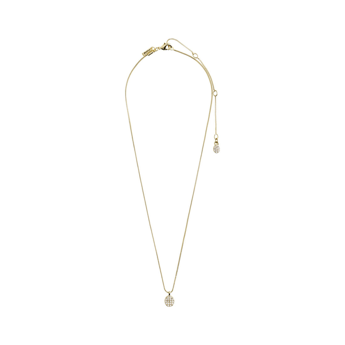 BEAT collier recyclé médaillon avec cristaux
