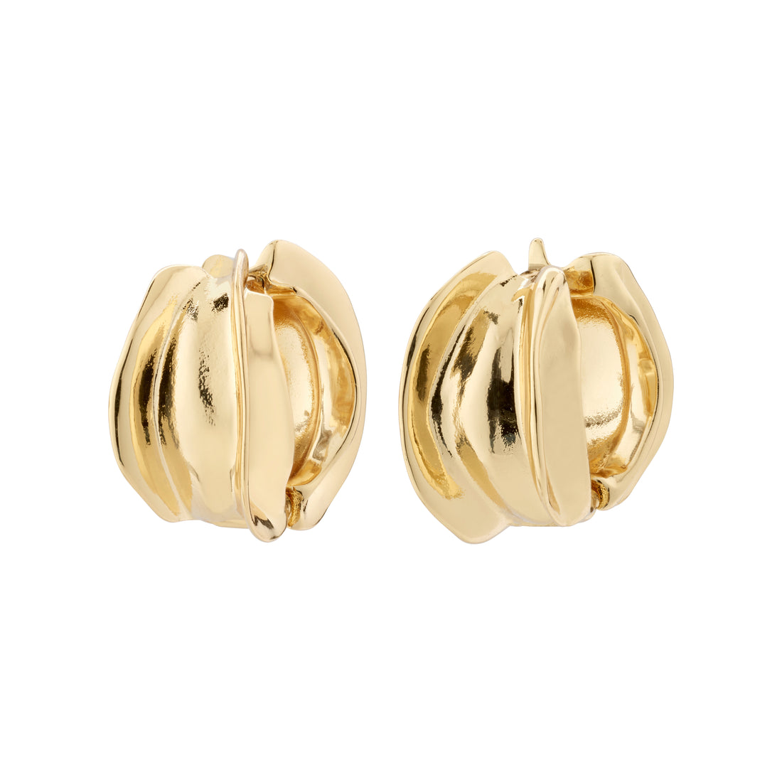 PILGRIM STAY recycled hoop earrings