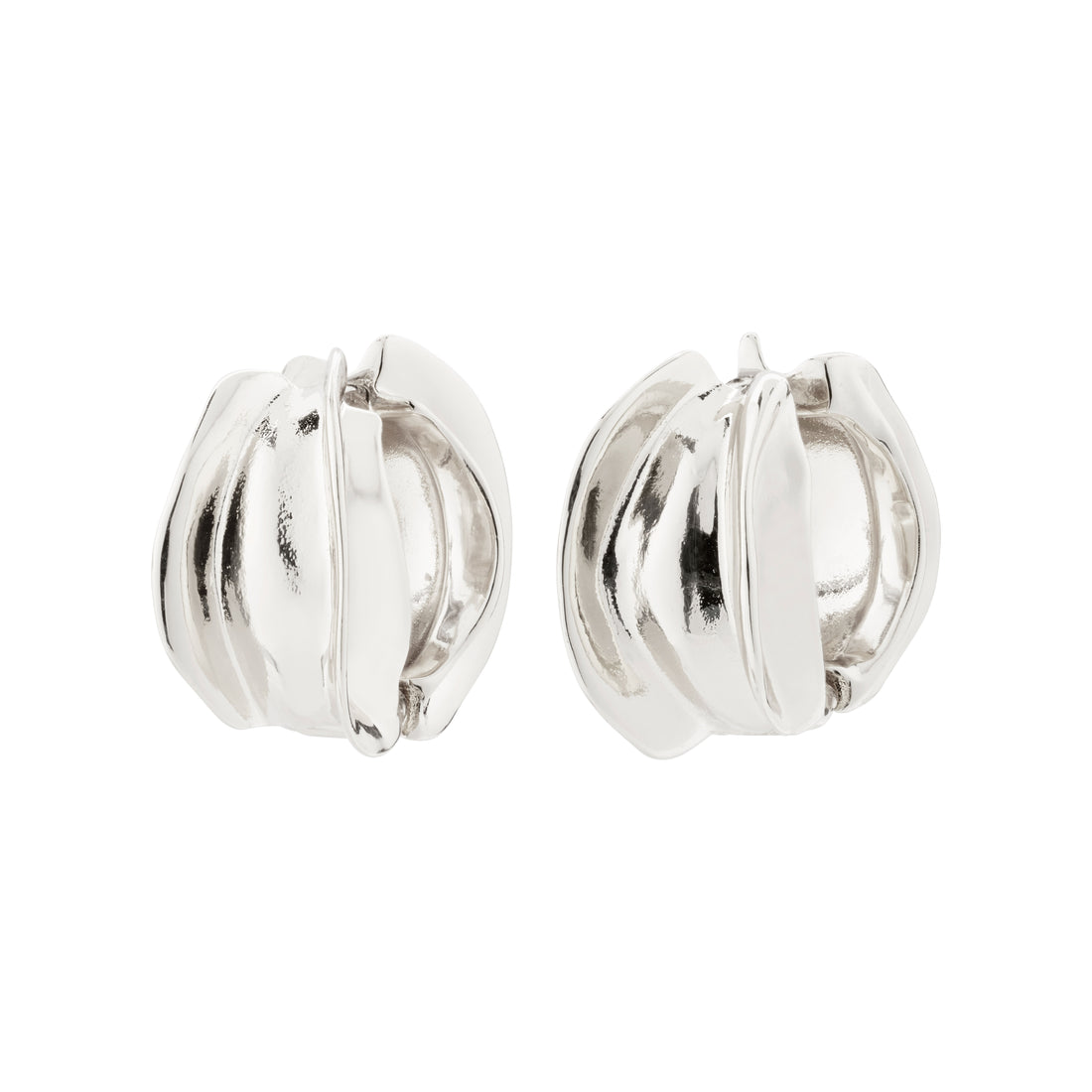PILGRIM STAY recycled hoop earrings