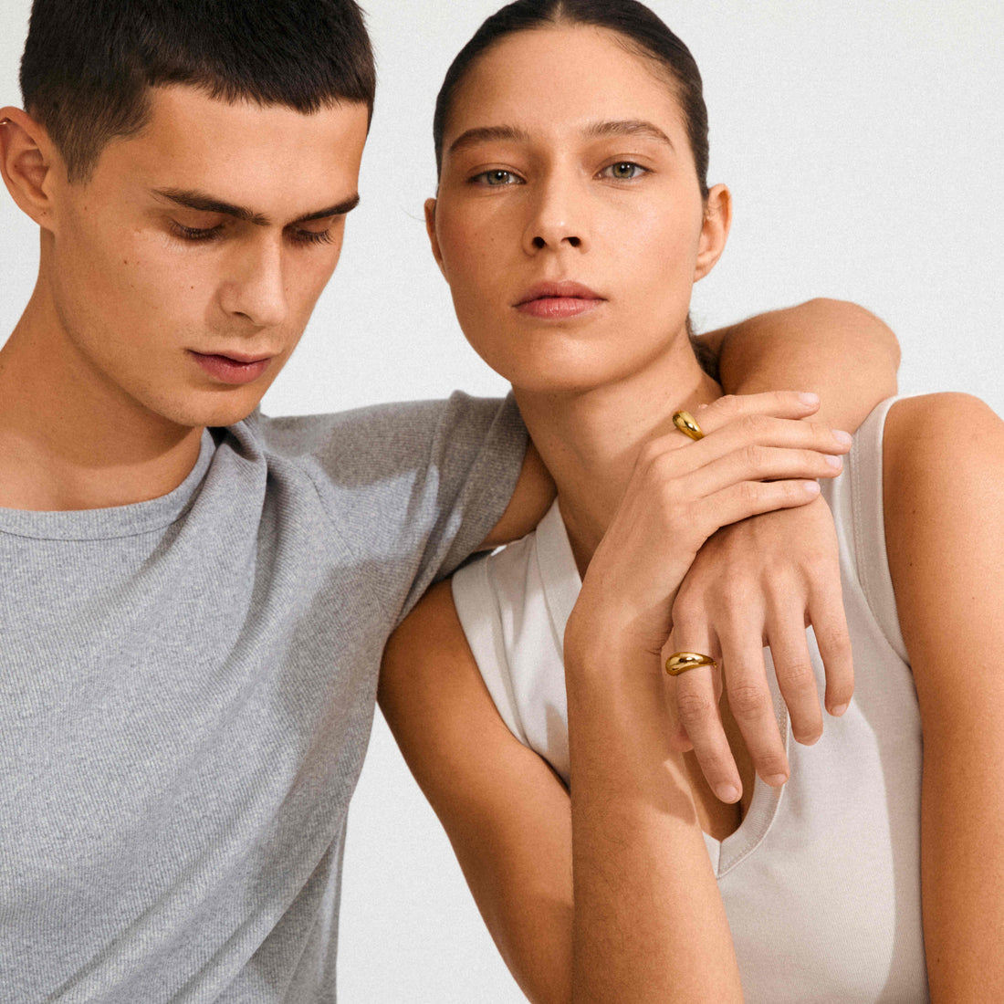 PHASE bague fine dôme recyclée