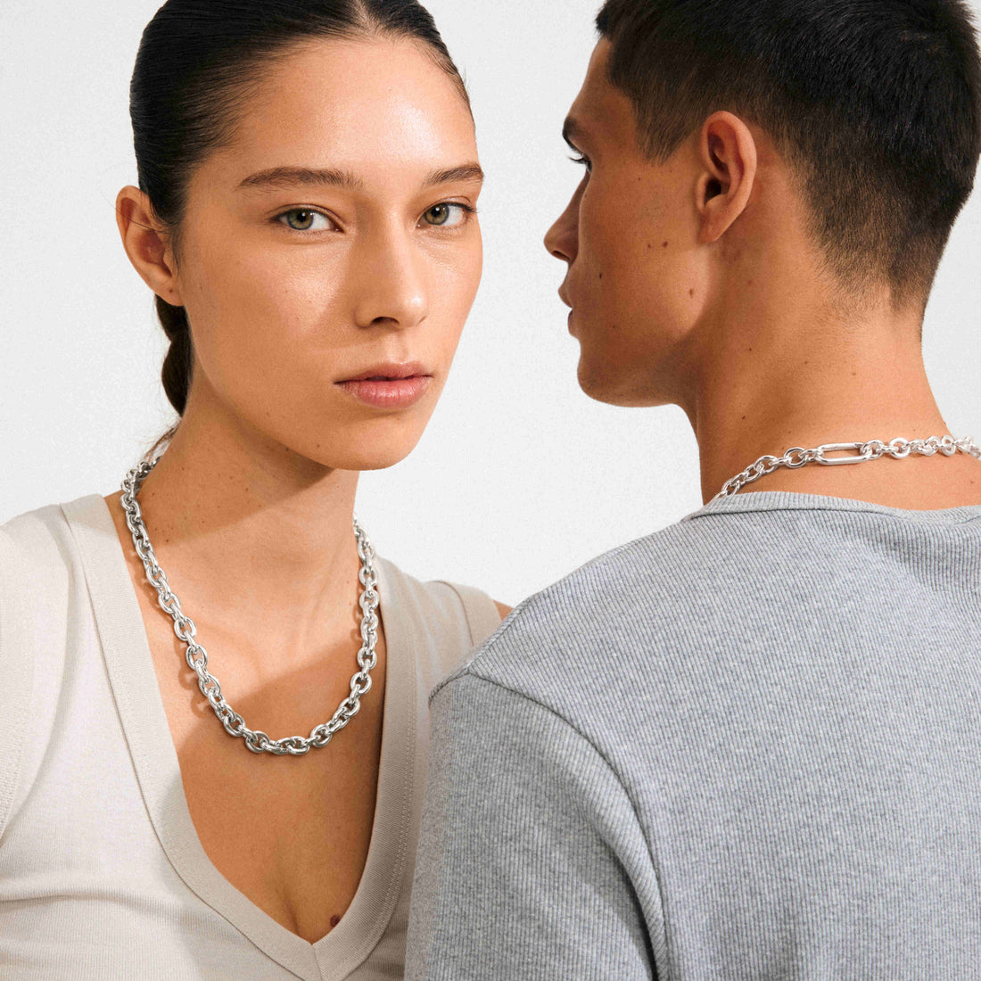 PHASE collier à chaînes recyclé