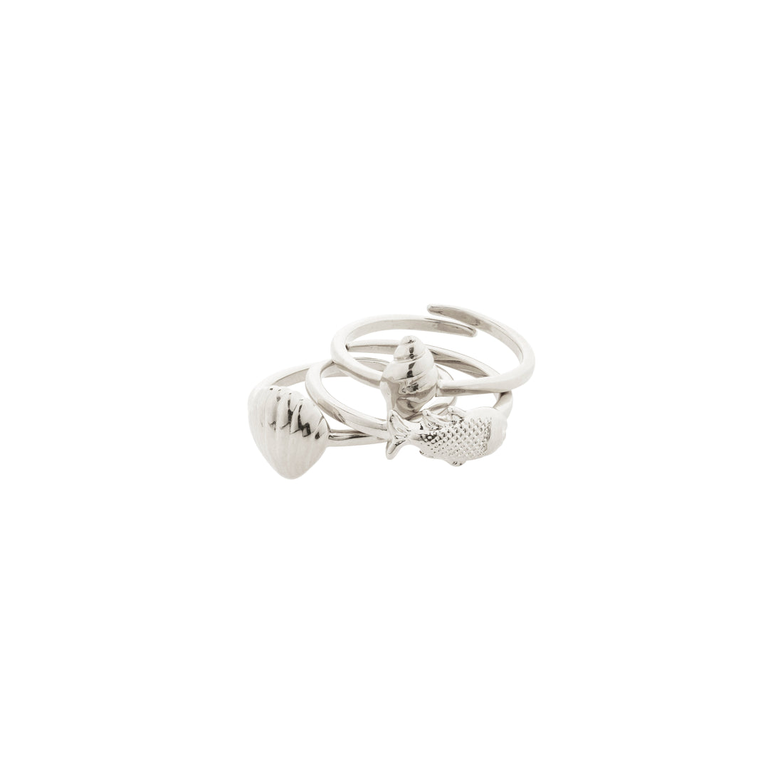 PILGRIM BREEZE rings 3-in-1 set