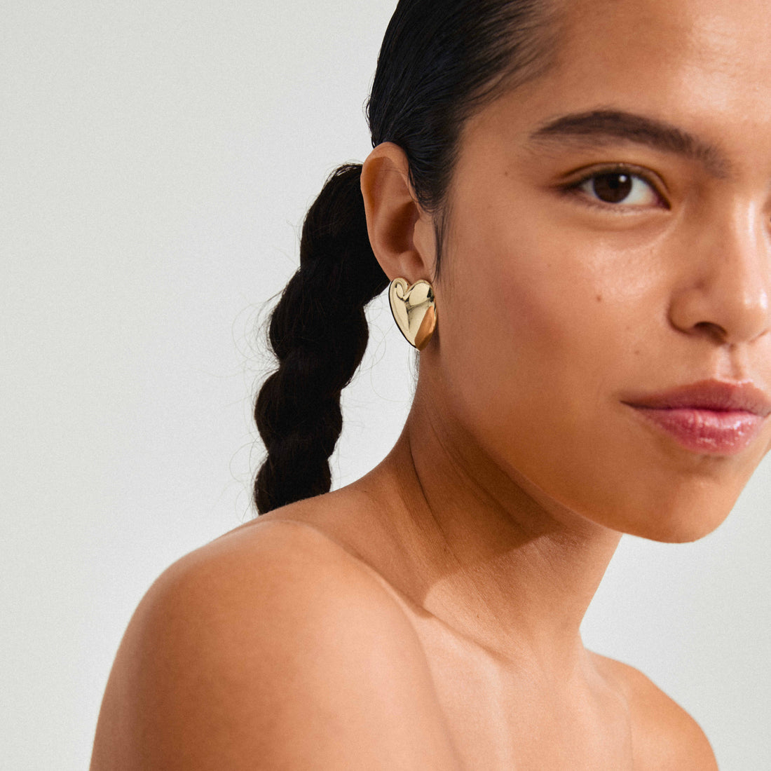 ANNEMETTE Recycled Chunky Heart Earrings