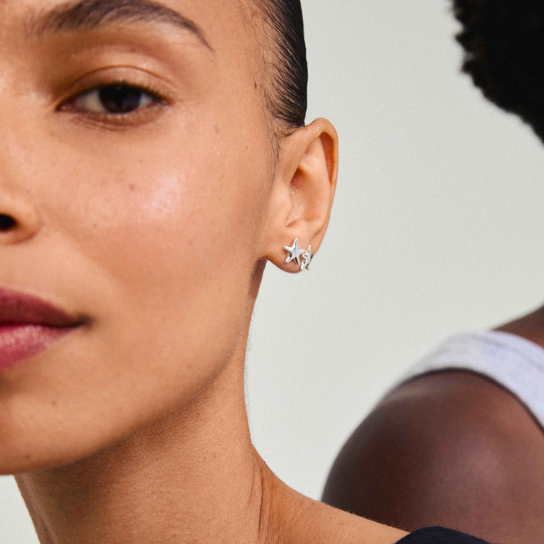 ANDRÉ recycled micro starfish earrings
