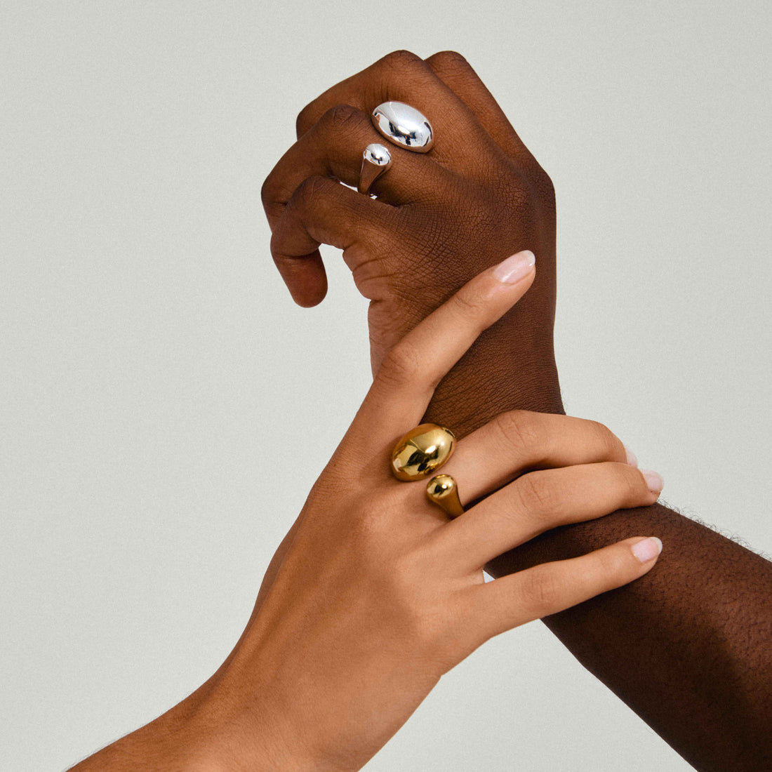 ALVIN recycled bubble dome ring