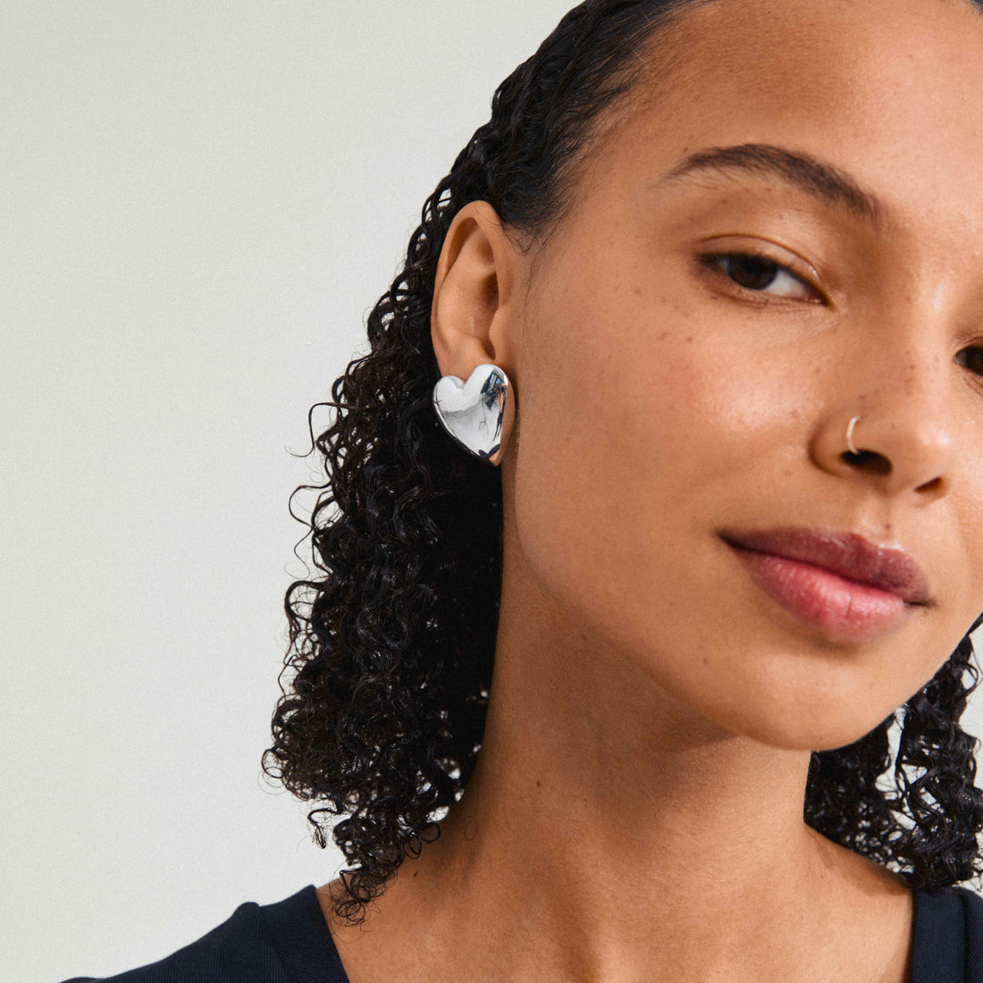 ANNEMETTE Recycled Chunky Heart Earrings