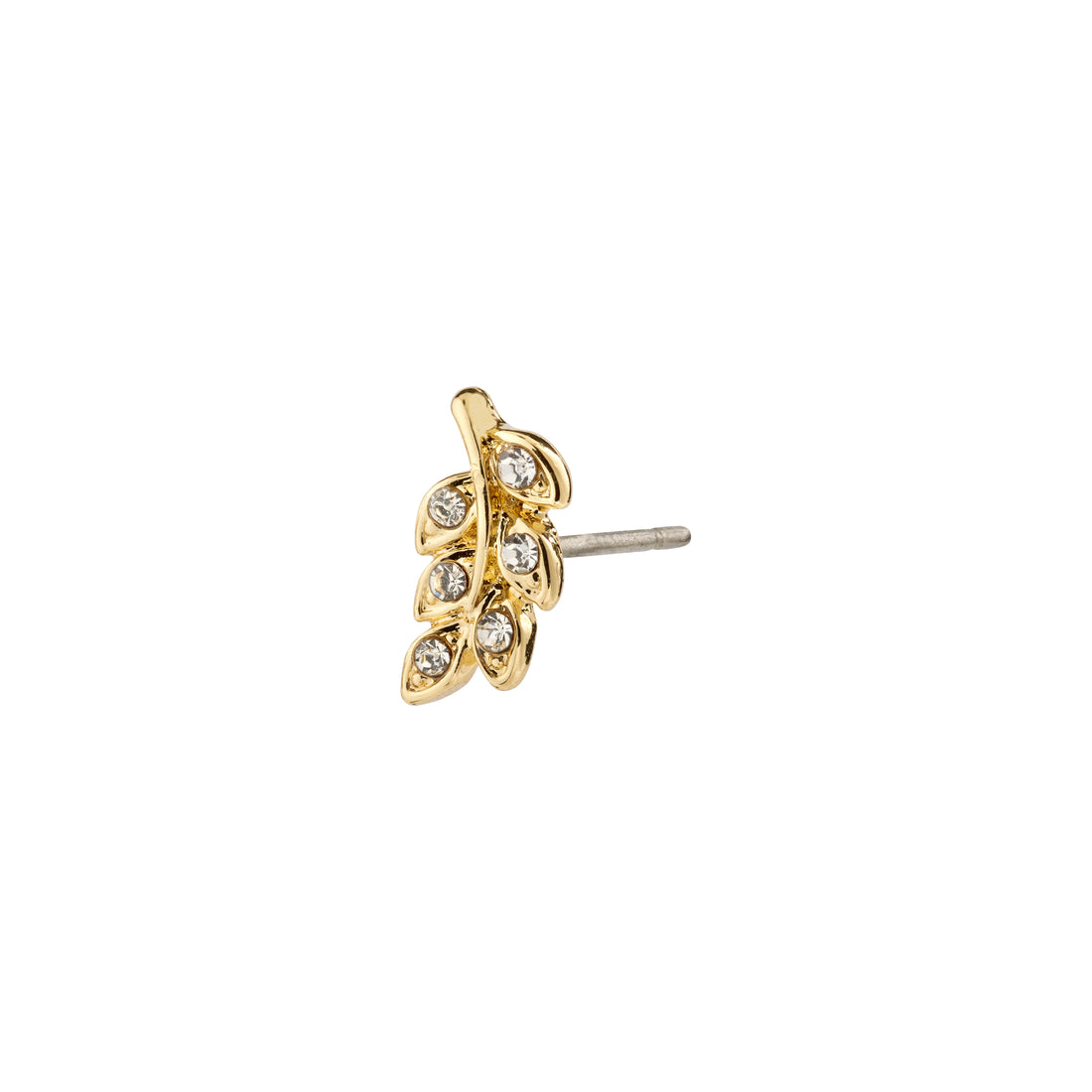 ARES Crystal Leaf Recycled Single Earring