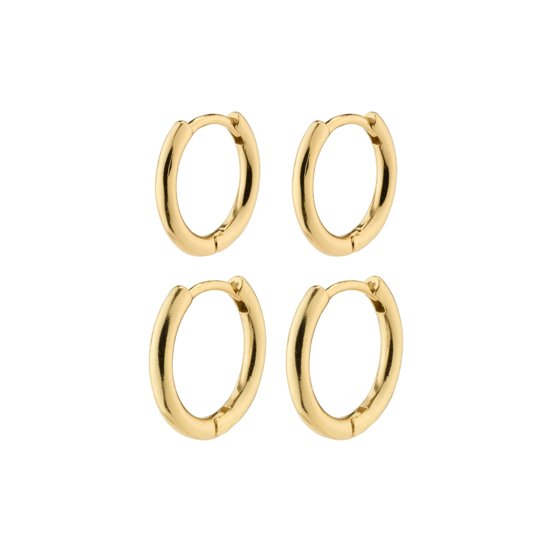 LEAF Hoop Earrings Set