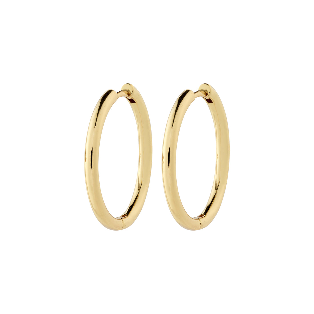 PILGRIM CHARM recycled large hoop earrings