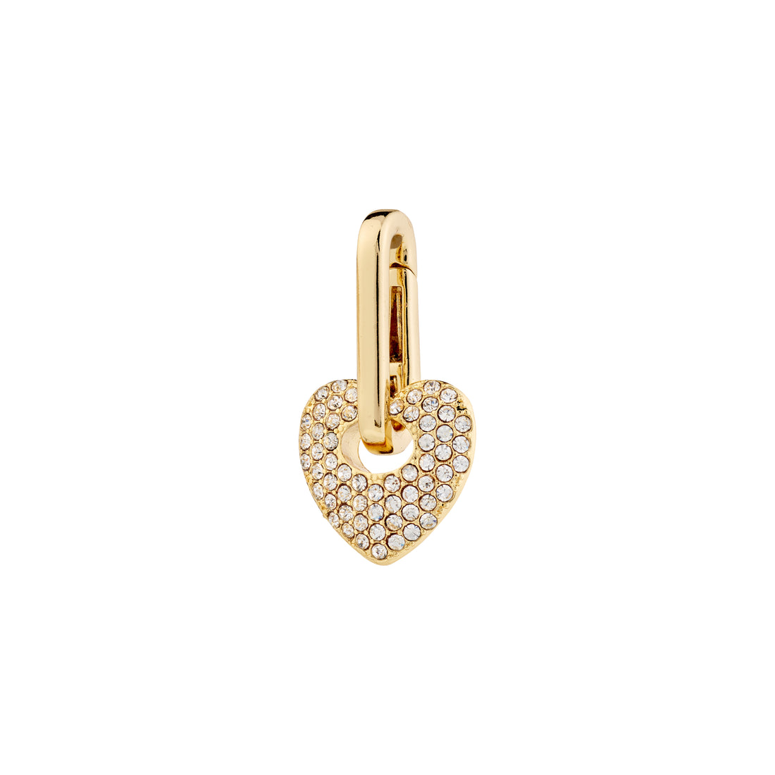 PILGRIM CHARM recycled crystal heart pendant