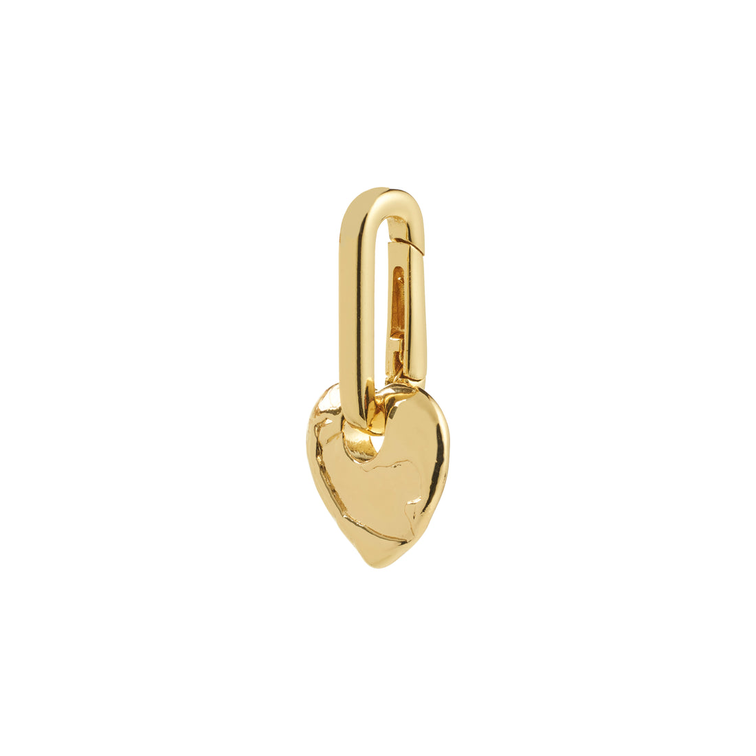 PILGRIM CHARM rough heart pendant