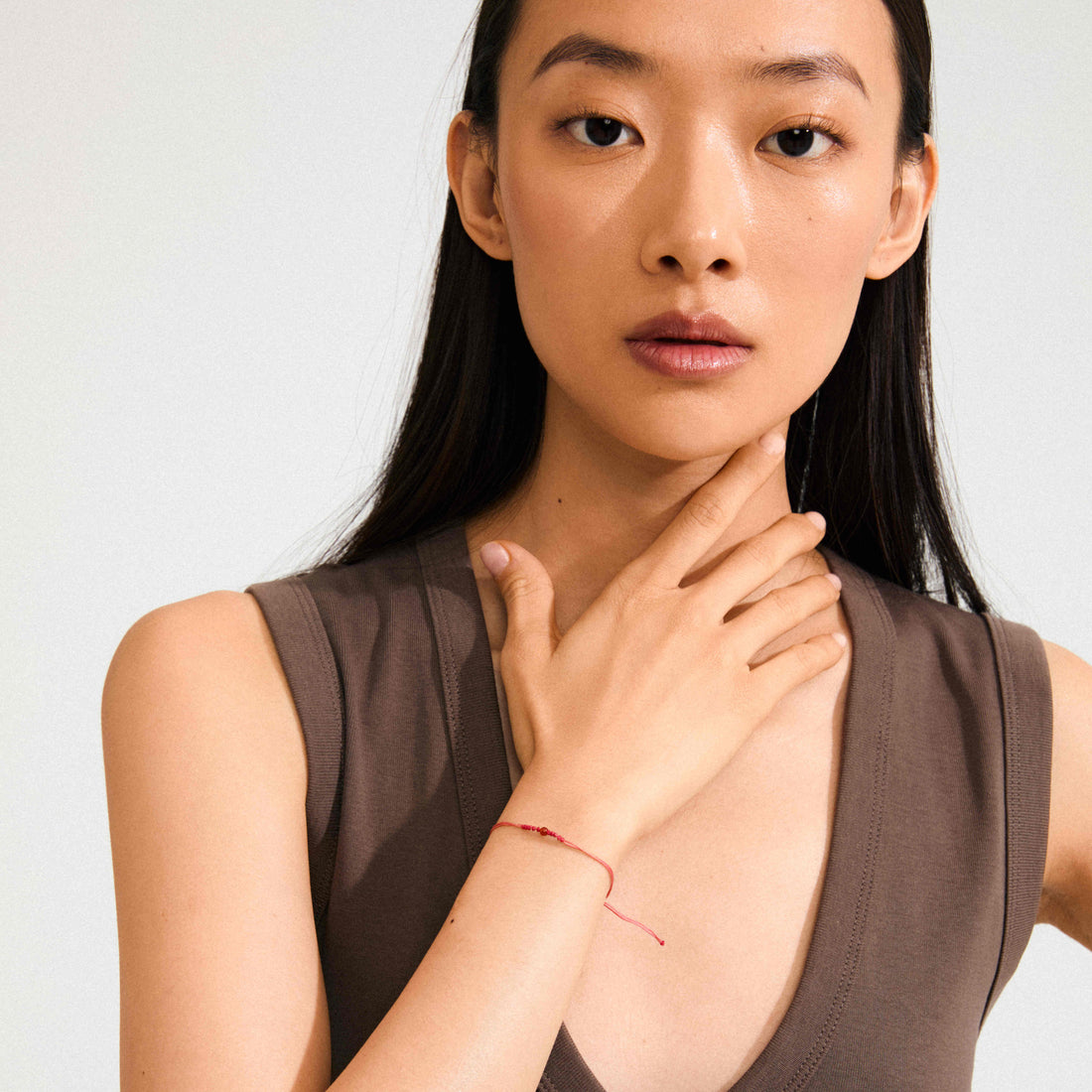 JUILLET bracelet pierre naissance Agate Rouge