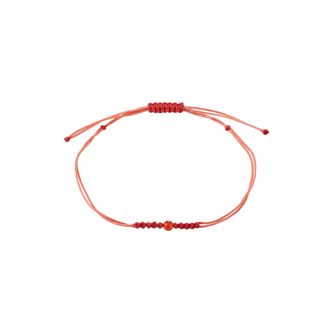 JUILLET bracelet pierre naissance Agate Rouge
