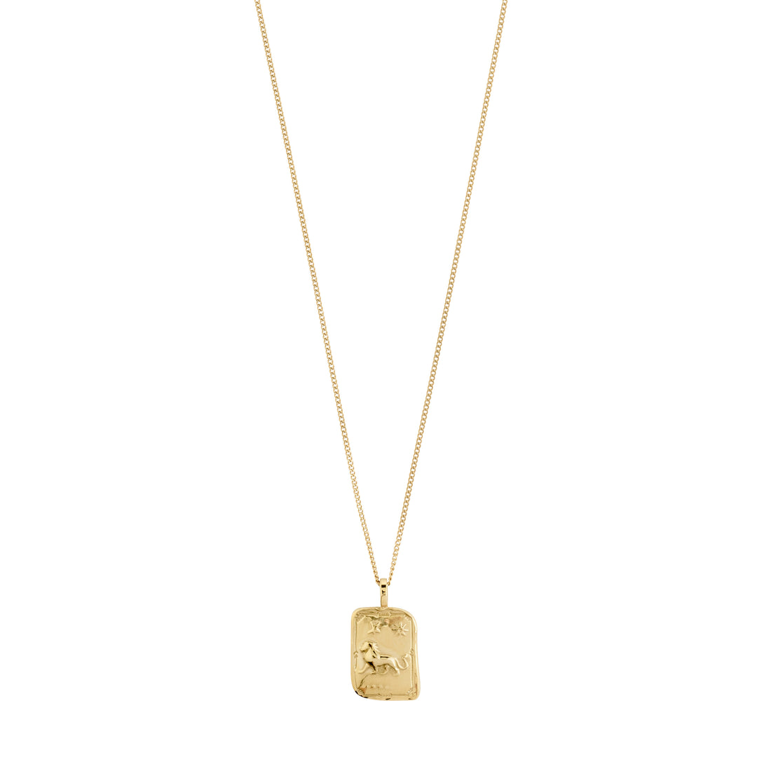 PILGRIM LEO recycled Zodiac Sign necklace