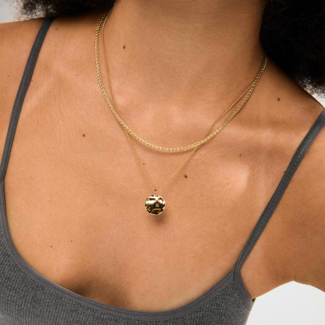 DECLAN recycled coin necklace 2-in-1 set