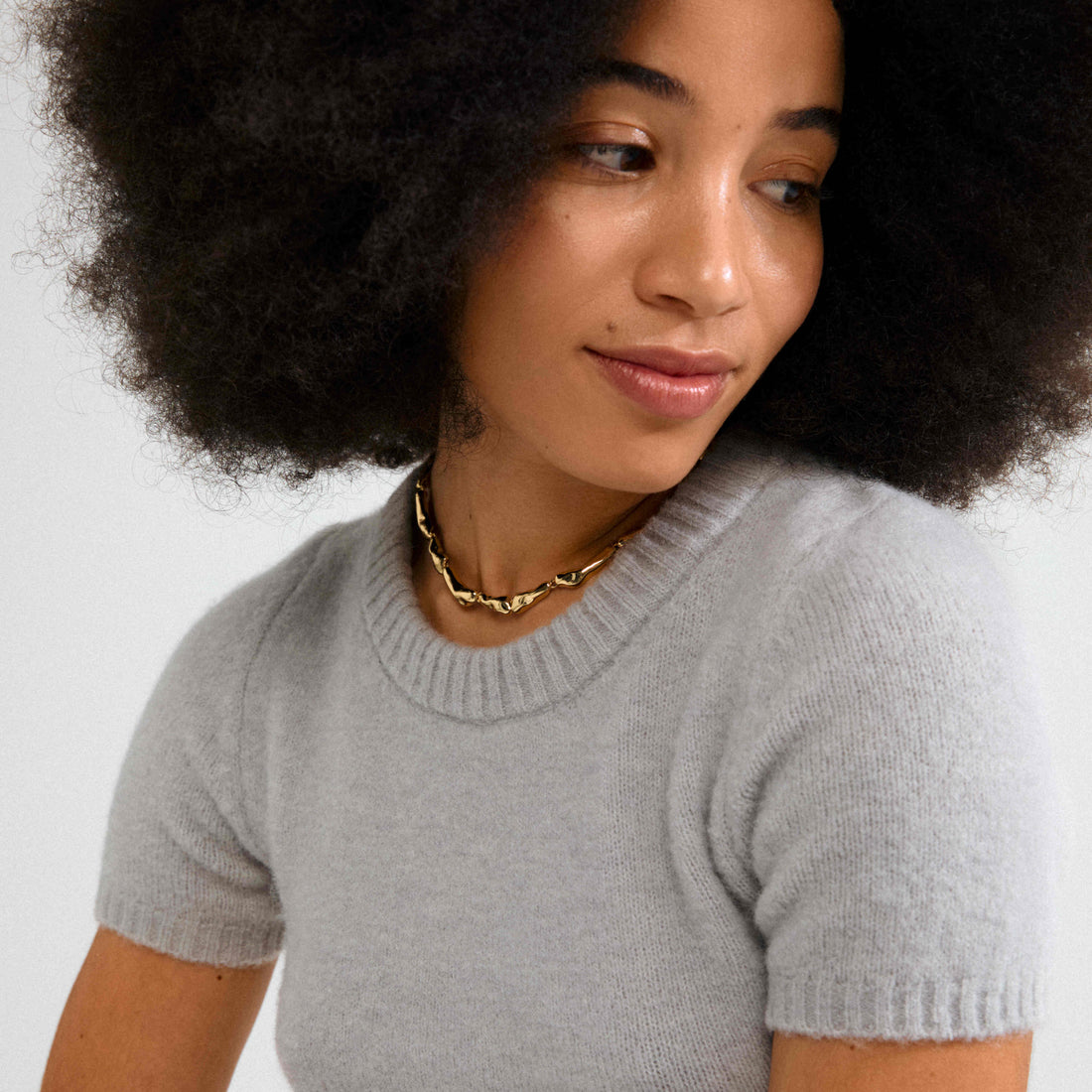 HARRISON recycled chunky links necklace