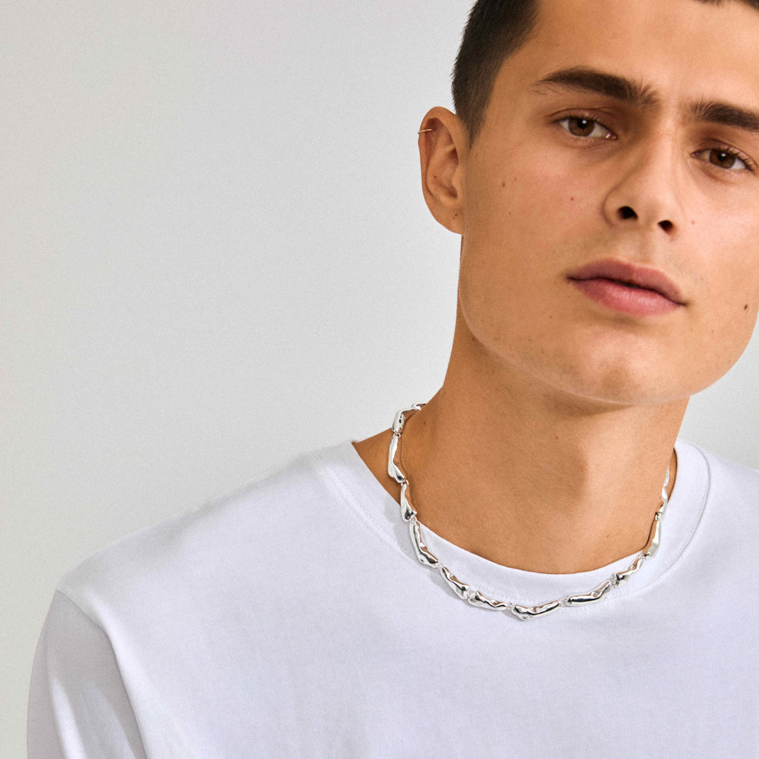 HARRISON recycled chunky links necklace