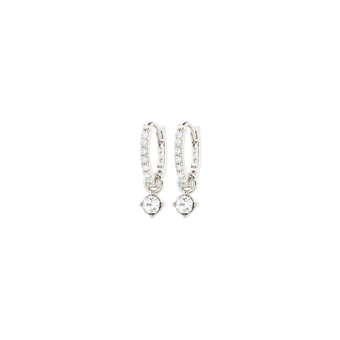 PILGRIM JOA recycled crystal hoop earrings
