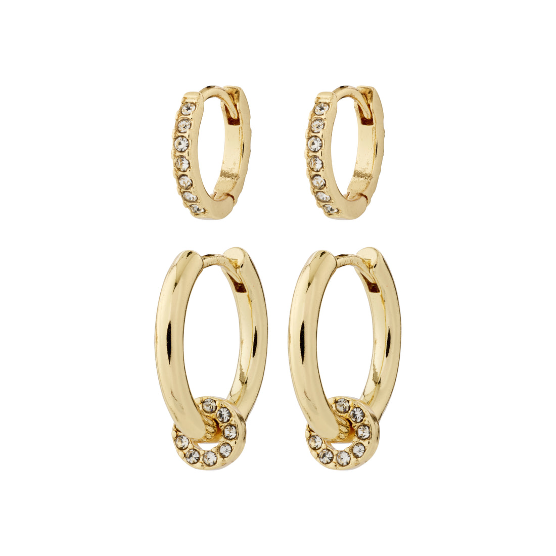 PILGRIM SCOTTIE recycled earrings 2-in-1 set
