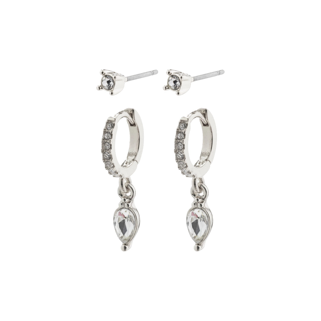 Elza Crystal Huggie Set