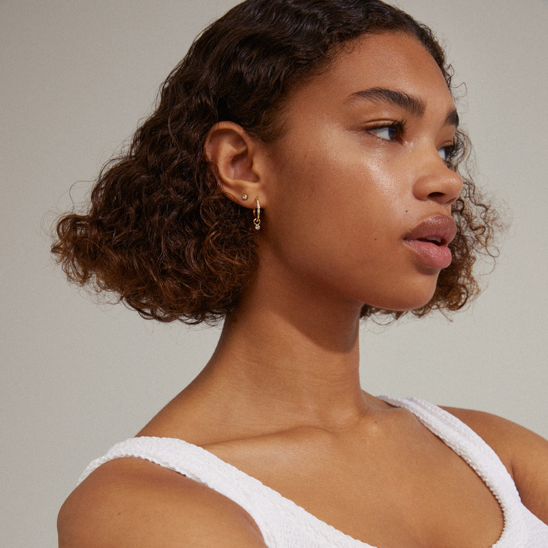 ELNA boucles d’oreilles cristaux recyclées 2-en-1