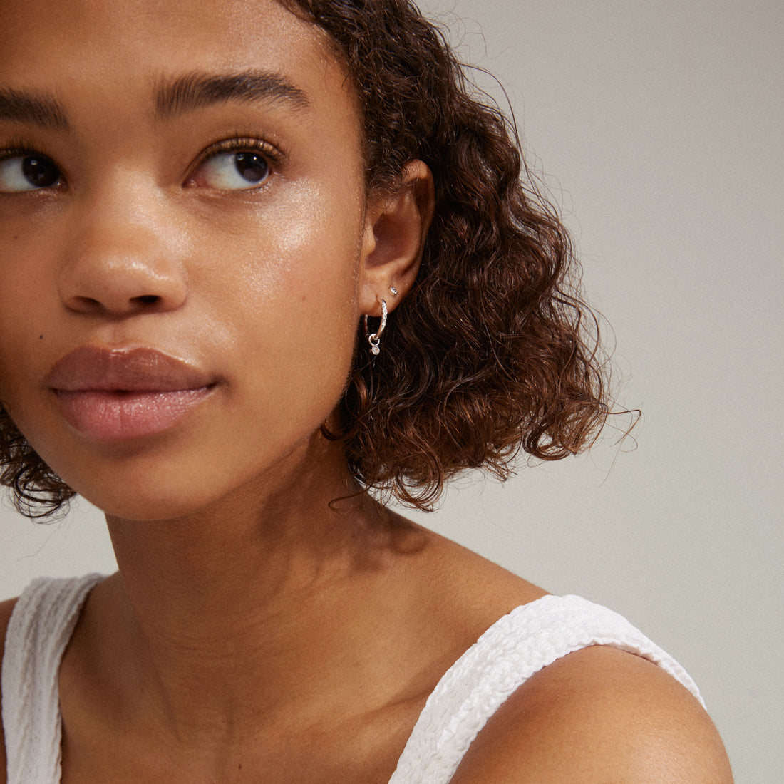 ELNA boucles d’oreilles cristaux recyclées 2-en-1