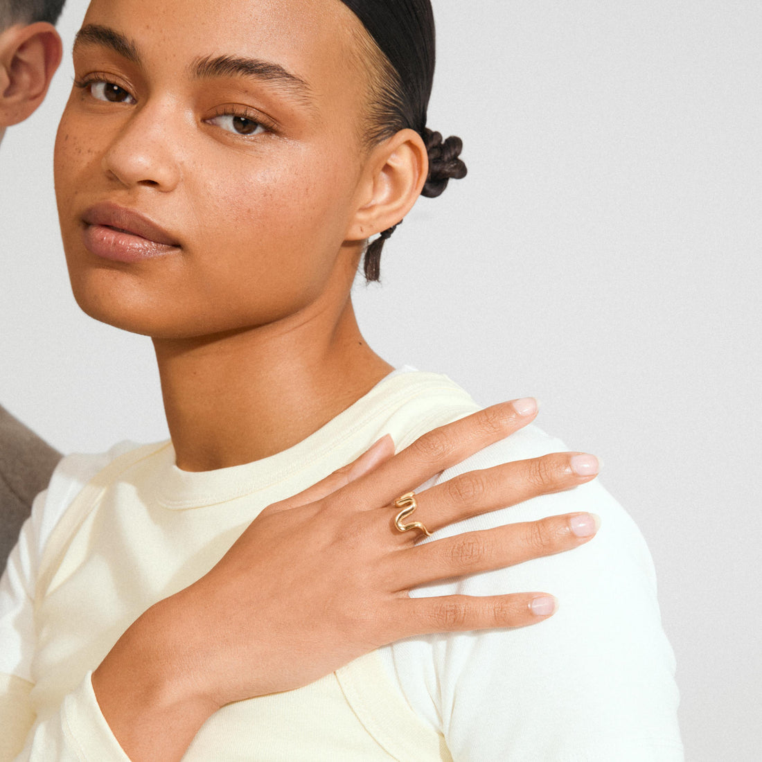 AIKO bague ondulée recyclé