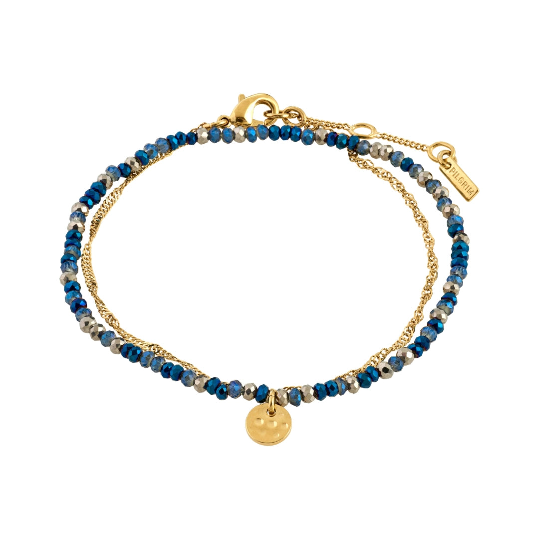 BELLAMY Bracelet billes & chaîne 2-en-1
