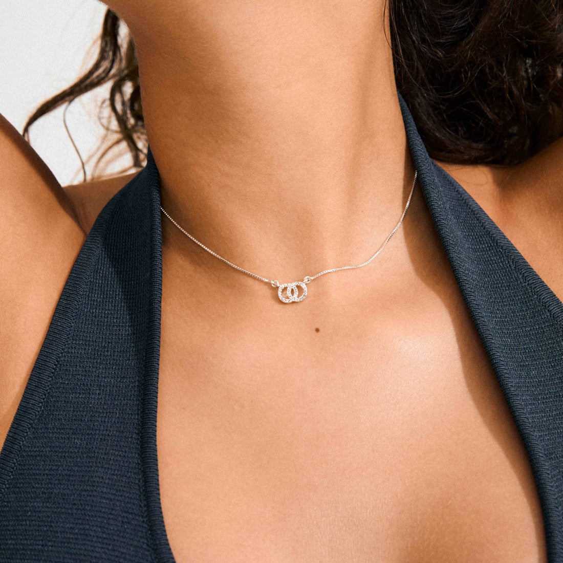 HARLAN recycled crystal necklace & earrings set