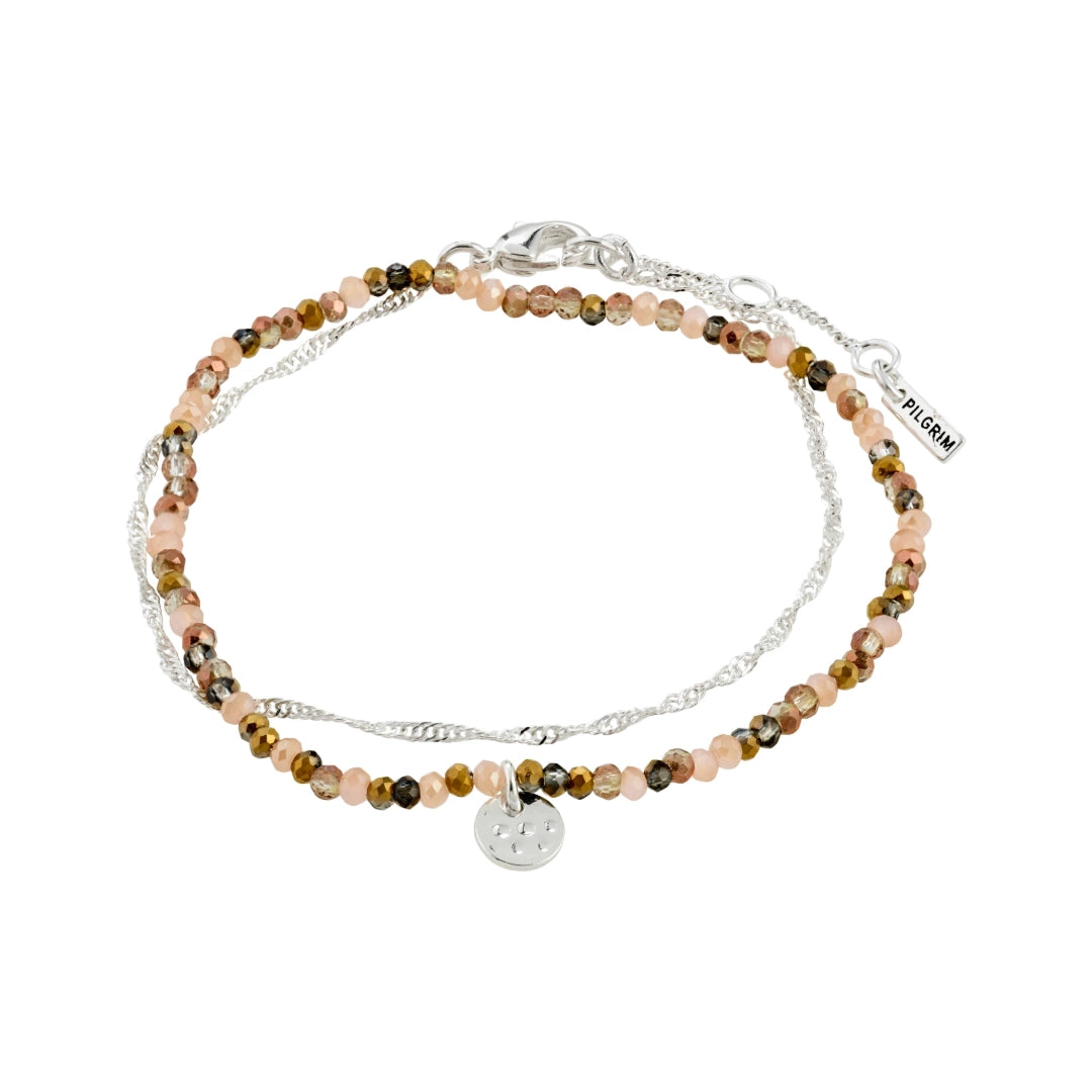 BELLAMY Bracelet billes & chaîne 2-en-1