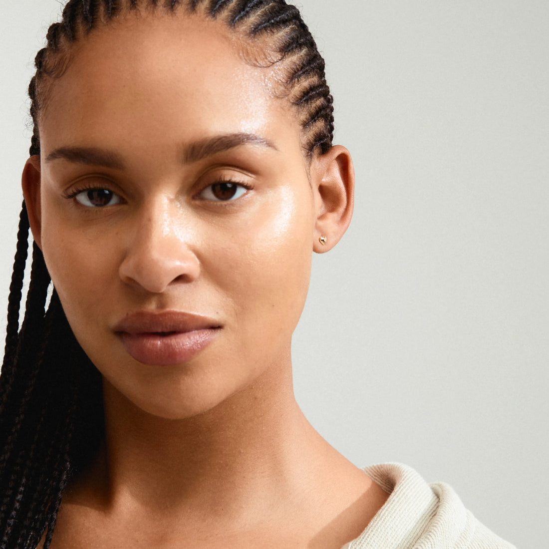 MAEVE Recycled Puffy Heart Stud Earrings