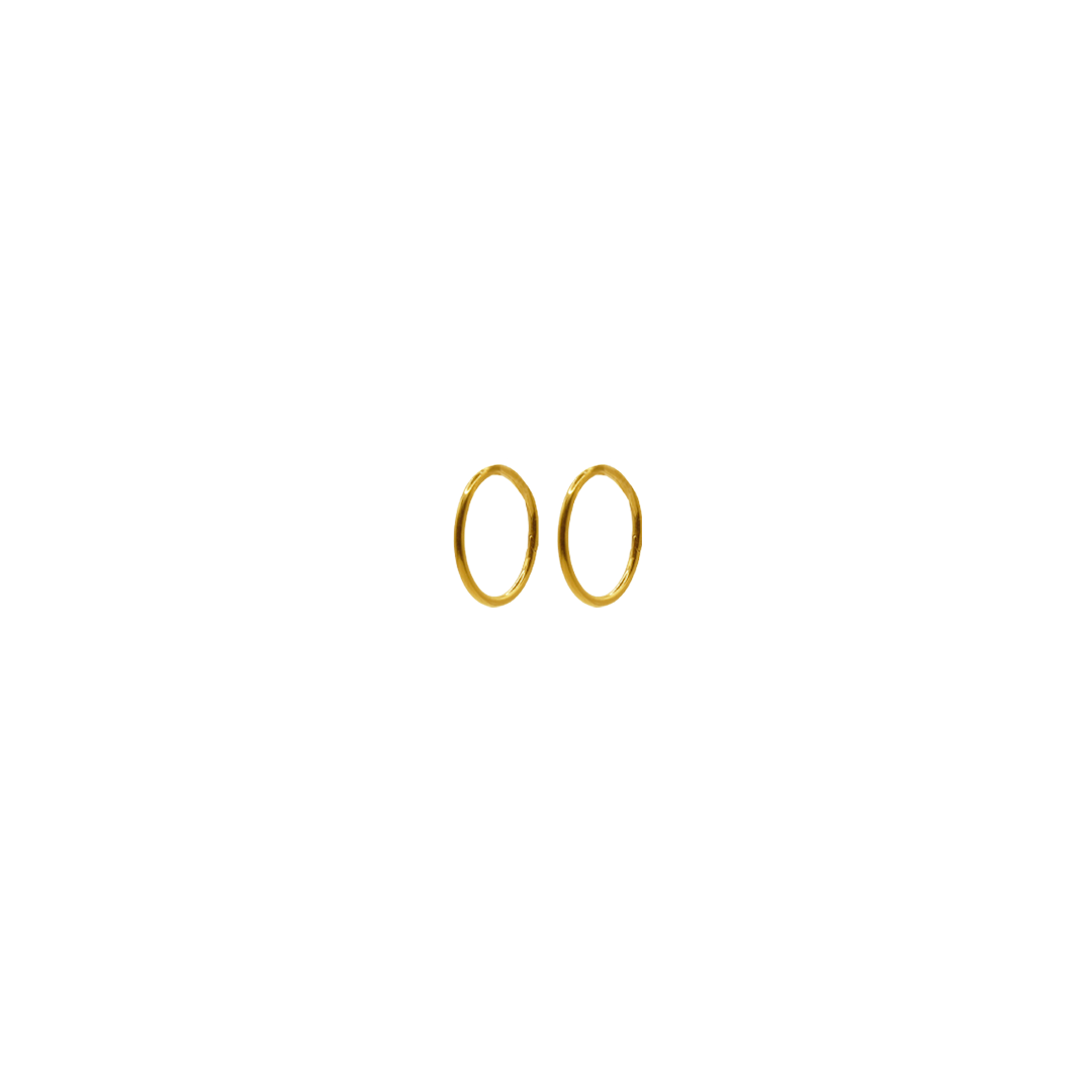 ATELIER DE PERÇAGE: Anneaux Clicker en or 24K PVD 20G 6 mm