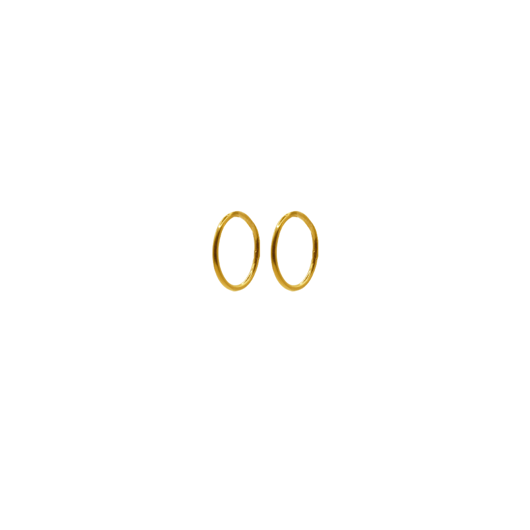 PIERCING STUDIO: Clicker Hoop 24K PVD Gold 20G 8mm